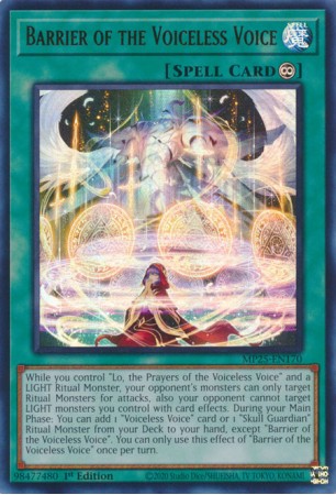 Barrier of the Voiceless Voice - MP25-EN170 - Ultra Rare