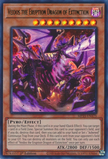 Veidos the Eruption Dragon of Extinction - MP25-EN175 - Ultra Rare