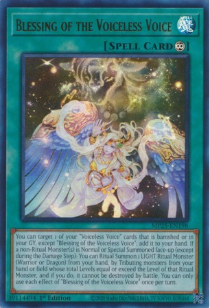 Blessing of the Voiceless Voice - MP25-EN198 - Ultra Rare