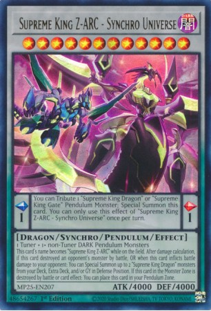Supreme King Z-ARC - Synchro Universe - MP25-EN207 - Ultra Rare