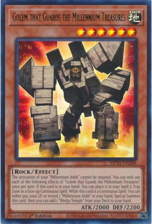 Golem that Guards the Millennium Treasures - MP25-EN208 - Ultra Rare