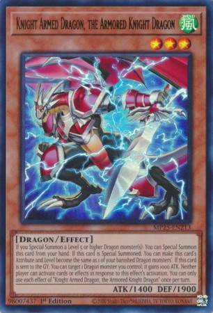 Knight Armed Dragon, the Armored Knight Dragon - MP25-EN213 - Ultra Rare