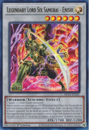 Legendary Lord Six Samurai - Enishi - MP25-EN247 - Ultra Rare