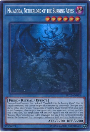 Malacoda, Netherlord of the Burning Abyss - SECE-EN085 - Secret Rare