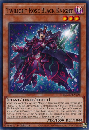 Twilight Rose Black Knight - DOOD-EN005 - Common Twilight Rose Black Knight - DOOD-EN005 - Common