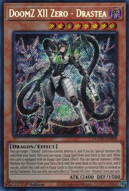 DoomZ XII Zero - Drastea - DOOD-EN008 - Secret Rare - Duelshop