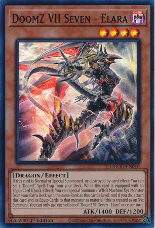DoomZ VII Seven - Elara - DOOD-EN010 - Super Rare DoomZ VII Seven - Elara - DOOD-EN010 - Super Rare