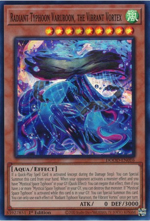 Radiant Typhoon Varuroon, the Vibrant Vortex - DOOD-EN016 - Super Rare Radiant Typhoon Varuroon, the Vibrant Vortex - DOOD-EN016 - Super Rare