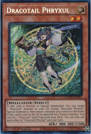 Dracotail Phryxul - DOOD-EN023 - Secret Rare Dracotail Phryxul - DOOD-EN023 - Secret Rare