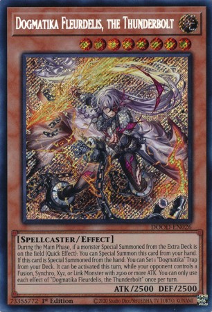 Dogmatika Fleurdelis, the Thunderbolt - DOOD-EN026 - Secret Rare Dogmatika Fleurdelis, the Thunderbolt - DOOD-EN026 - Secret Rare