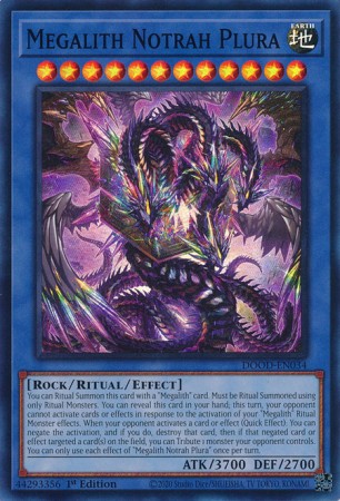 Megalith Notrah Plura - DOOD-EN034 - Super Rare Megalith Notrah Plura - DOOD-EN034 - Super Rare