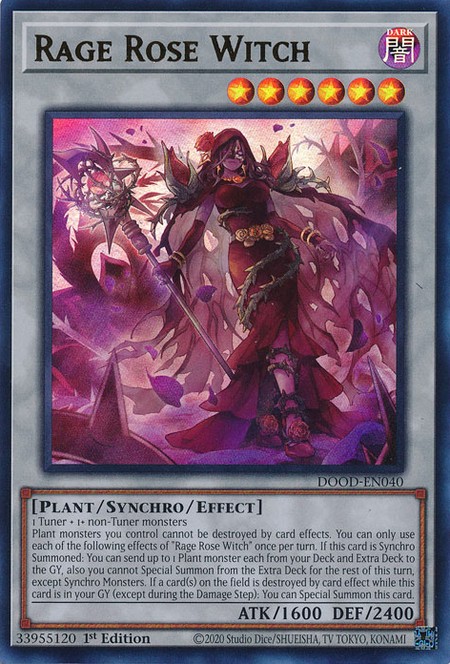 Rage Rose Witch - DOOD-EN040 - Ultra Rare - Duelshop