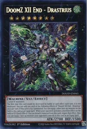 DoomZ XII End - Drastrius - DOOD-EN045 - Secret Rare DoomZ XII End - Drastrius - DOOD-EN045 - Secret Rare