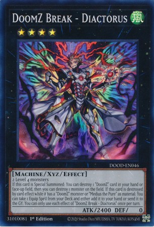 DoomZ Break - Diactorus - DOOD-EN046 - Super Rare DoomZ Break - Diactorus - DOOD-EN046 - Super Rare