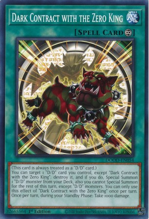 Dark Contract with the Zero King - DOOD-EN054 - Common Dark Contract with the Zero King - DOOD-EN054 - Common