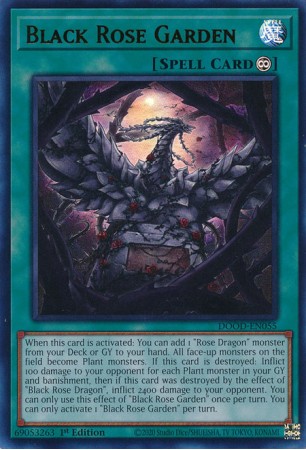 Black Rose Garden - DOOD-EN055 - Ultra Rare Black Rose Garden - DOOD-EN055 - Ultra Rare