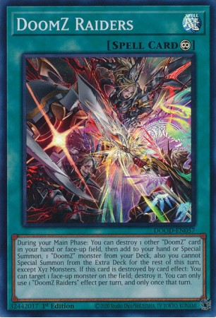 DoomZ Raiders - DOOD-EN057 - Super Rare DoomZ Raiders - DOOD-EN057 - Super Rare