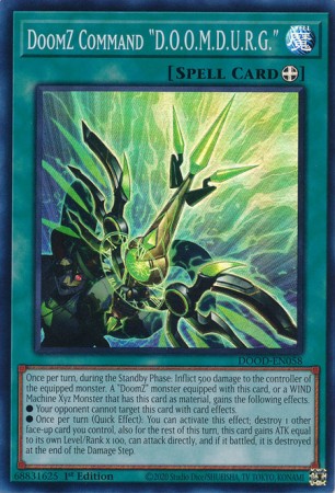 DoomZ Command "D.O.O.M.D.U.R.G." - DOOD-EN058 - Super Rare DoomZ Command "D.O.O.M.D.U.R.G." - DOOD-EN058 - Super Rare