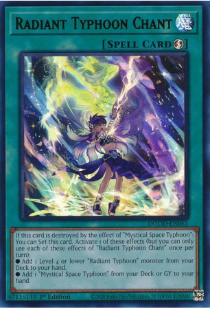 Radiant Typhoon Chant - DOOD-EN061 - Ultra Rare Radiant Typhoon Chant - DOOD-EN061 - Ultra Rare
