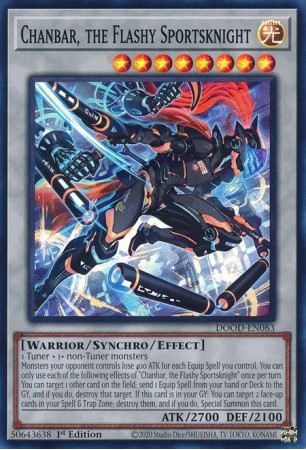 Chanbar, the Flashy Sportsknight - DOOD-EN083 - Super Rare