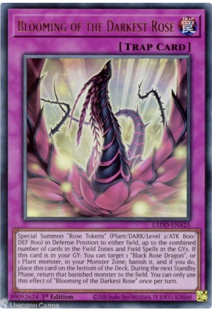 Blooming of the Darkest Rose - L5DD-ENA25 - Ultra Rare