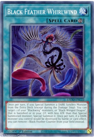 Black Feather Whirlwind - L5DD-ENC22 - Common