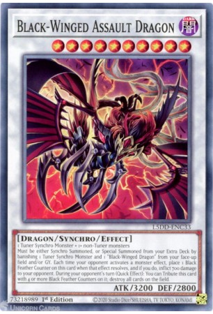 Black-Winged Assault Dragon - L5DD-ENC33 - Common