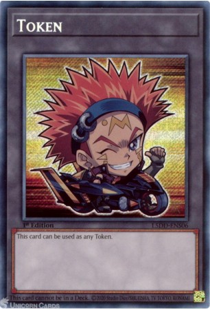 Token (Crow-chibi artwork) - L5DD-ENS06 - Secret Rare