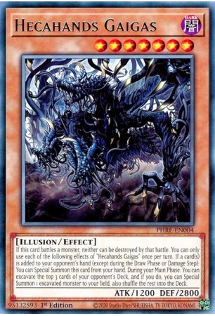 Hecahands Gaigas - PHRE-EN004 - Super Rare