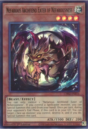 Nefarious Archfiend Eater of Nefariousness - CH02-EN016 - Ultra Rare