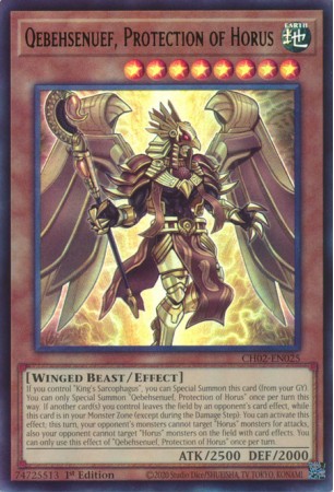 Qebehsenuef, Protection of Horus - CH02-EN025 - Ultra Rare