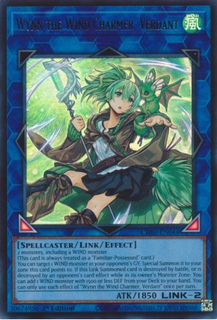 Wynn the Wind Charmer, Verdant - CH02-EN044 - Ultra Rare