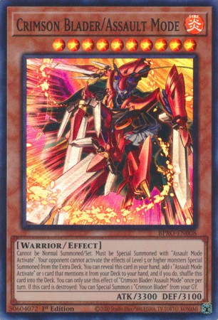 Crimson Blader/Assault Mode - BPRO-EN008 - Super Rare