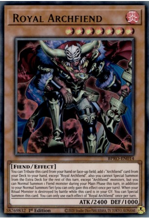 Royal Archfiend - BPRO-EN014 - Ultra Rare