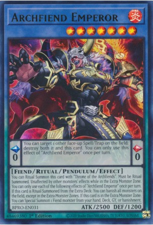 Archfiend Emperor - BPRO-EN031 - Ultra Rare