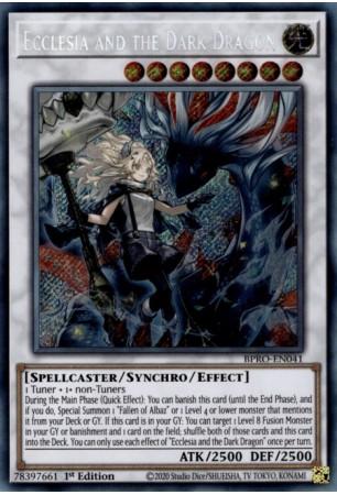Ecclesia and the Dark Dragon - BPRO-EN041 - Secret Rare