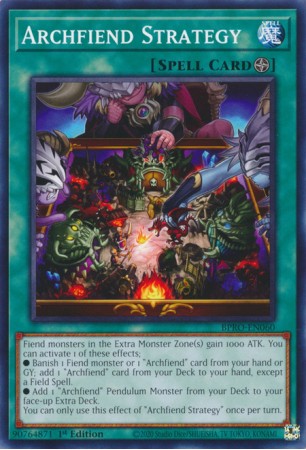 Archfiend Strategy - BPRO-EN060 - Common