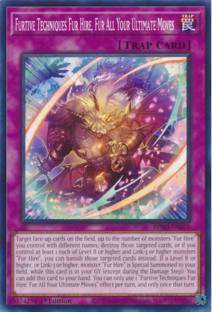 Furtive Techniques Fur Hire, Fur All Your Ultimate Moves - BPRO-EN075 - Common