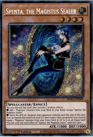 Spenta, the Magistus Sealer - BPRO-EN098 - Secret Rare