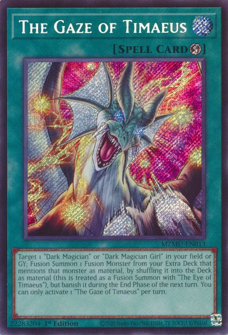 The Gaze of Timaeus - MZMU-EN013 - Secret Rare - Duelshop