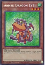 Armed Dragon LV3 (alt. art) - MZMU-EN063 - Secret Rare