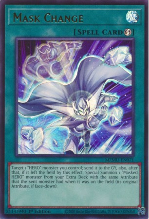 Mask Change (alt. art) - MZMU-EN071 - Ultra Rare