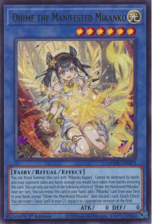 Ohime the Manifested Mikanko (alt. art) - MZMU-EN073 - Ultra Rare