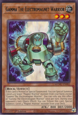 Gamma The Electromagnet Warrior - MZMU-EN082 - Rare