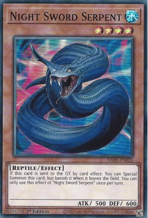 Night Sword Serpent - RA05-EN020 - Secret Rare