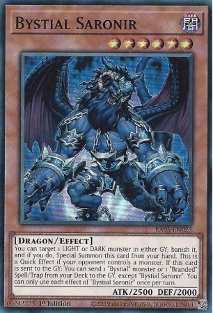 Bystial Saronir - RA05-EN023 - Secret Rare