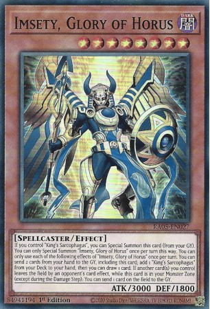 Imsety, Glory of Horus - RA05-EN027 - Super Rare