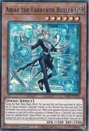 Arias the Labrynth Butler - RA05-EN028 - Super Rare