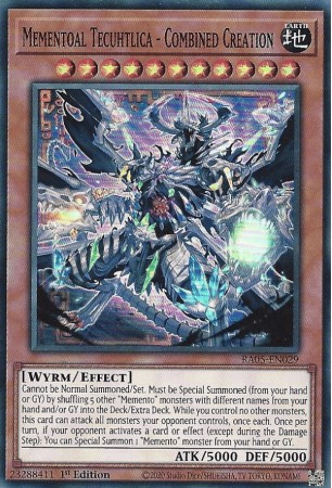 Mementoal Tecuhtlica - Combined Creation - RA05-EN029 - Secret Rare