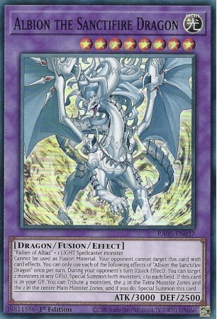 Albion the Sanctifire Dragon - RA05-EN037 - Super Rare